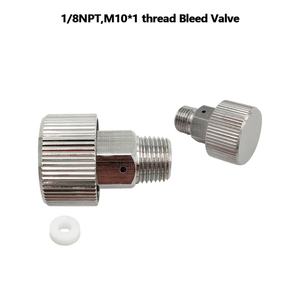 Adaptador de válvula de purga de rosca 1/8NPT M10*1, accesorios y piezas para herramientas neumáticas, para recarga de cilindros de tanques de bomba manual HPA - Product Image 2
