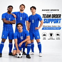 Maillots de football personnalisés pour clubs, avec logo d'équipe, noms et numéros