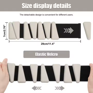 फैक्टरी मूल्य समायोज्य सिलिकॉन टखने और कलाई वजन 2lb और 4lb शक्ति प्रशिक्षण अभ्यास लोहे के साथ पहनने योग्य - Product Image 2