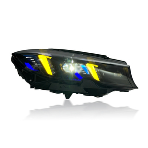 Accessori Auto SJC per <span class=keywords><strong>BMW</strong></span> Serie 3 G20 2020-2022, Fari Stile Occhi di Serpente Bianchi e Gialli DRL, Versione Aggiornata 2025 - Product Image 6