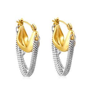 Fashion Drop <b>Earrings</b> Zinc Alloy Chain <b>Tassel</b> Geometric Design Party Jewelry Women's European Style - Product Image 5