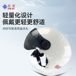 Zixi Electric Scooter Helmet with Smart Bluetooth Dual Fan Positioning, <b>GPS</b>, Gravity Steering, and Taillight - Summer Helmet - Product Image 1
