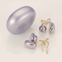 Bijoux de mode Écouteurs Bluetooth sans fil avec boucles d'oreilles rotatives en forme de fleur pour femmes et filles