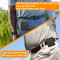 Pochette pour balles de golf T-shirts de golf et porte-outil de réparation de divot Accessoires pour sac de golf en nylon Sac de ceinture Cadeaux pour hommes