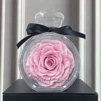 Fleur Éternelle en Bouteille de Parfum Rose, Décoration de Cadeau pour la Saint-Valentin et la Fête des Mères en Gros