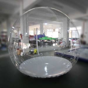 Dôme gonflable transparent de 3 mètres de diamètre, <span class=keywords><strong>tente</strong></span> à bulles gonflable pour le camping en plein air, prix d'usine - Product Image 1