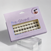 Kit de cils en grappe directement de l'usine, tenue longue durée 7-15 jours, cils à bande complète, vente en gros avec emballage et boîte en carton personnalisée