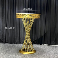 Présentoir de table en métal doré pour gâteaux et desserts, idéal pour les mariages - Vente en gros 2026