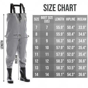 Waders de pêche à la mouche en nylon PVC OEM, waders de poitrine de haute qualité pour hommes, waders de chasse imperméables avec bottes pour la pêche en plein air - Product Image 3