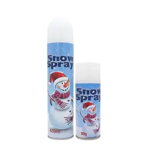 OEM Colored Snow Spray Winter Harmless Aerosol Christmas Frost Spray Christmas Holiday Glass Natural Melting Snow Spray