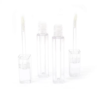 Prix usine Tubes de brillant à lèvres transparents de 4ml Tubes cosmétiques pour huile à lèvres LipglossContainers Étiquette personnalisée et emballage