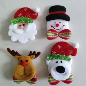 Cabeza de Ciervo de Fieltro con Relleno de Algodón, Hecha a Mano, para Decoración de Árbol de Navidad, Accesorio de Terciopelo - Product Image 3