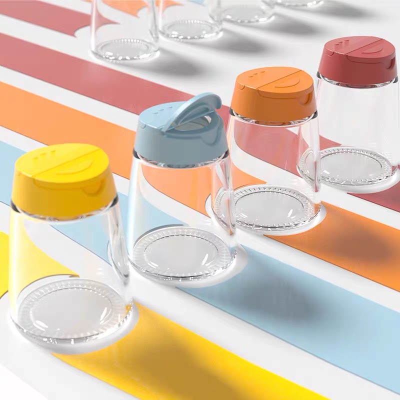 Factory Direct High Quality glass spice jar with lid