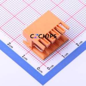 KF2EDGEV-3.5-2*5P Plug-in Terminal Block Through hole,P=3.5mm Connector Board-to-Board / Socket - Open 2x5P 3.5mm Orange - Product Image 1