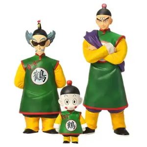 3 Estilos Dragão Anime Escola Eremita Tien Shinhan Chiaotzu PVC Figura Brinquedos DBZ Manga Estatueta Modelo Boneca Figuras de Ação