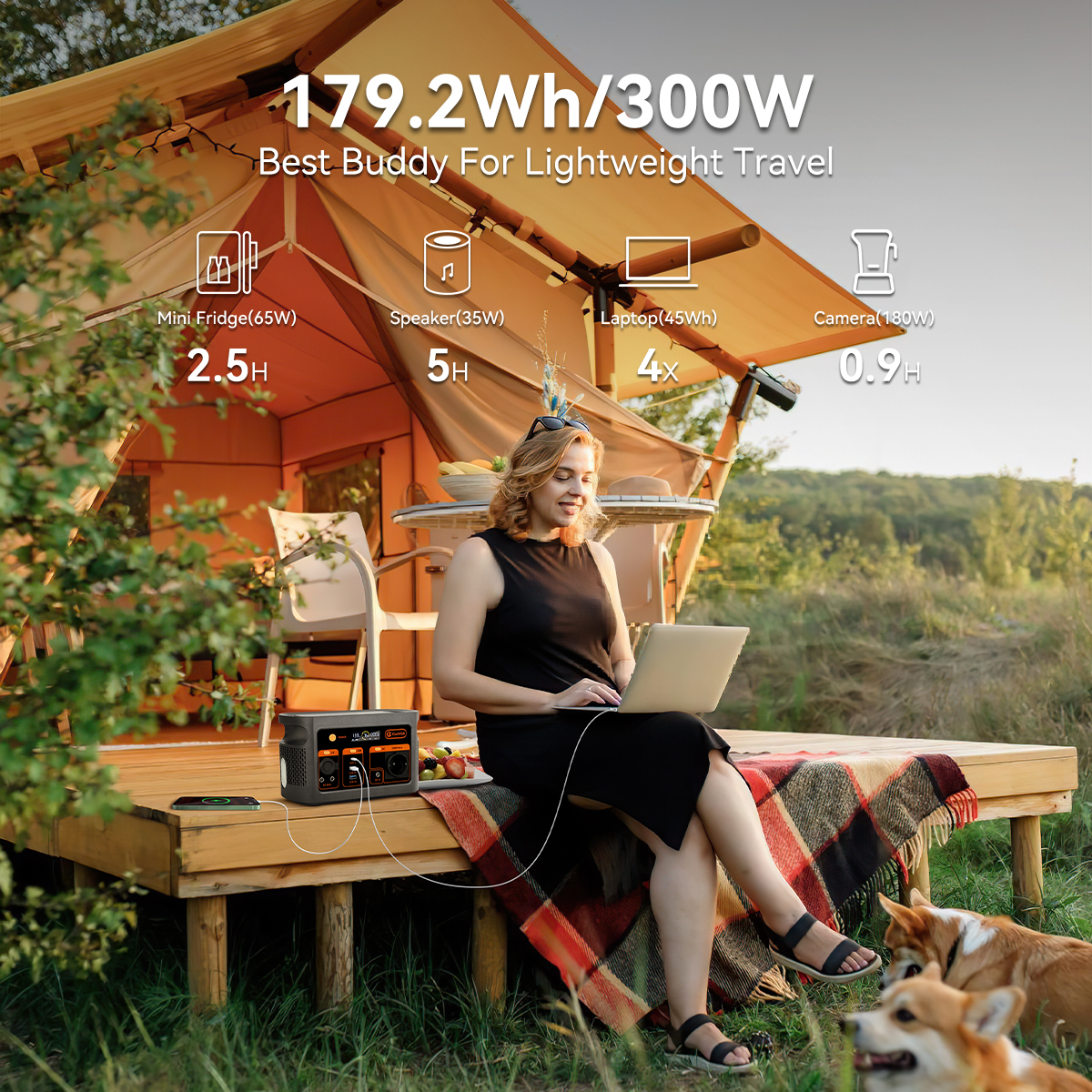 Portable Mini Solar Power Station with Pure Sine Wave Inverter and Solar Panel Support for Home & Outdoor Use · image 4