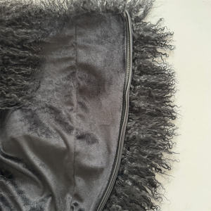 Seksi bayanlar podyum diz-yüksek çizme kış moda parti rahat sokak uzun çizme sivri moğol kürk kürklü modeli Stilettos - Product Image 5