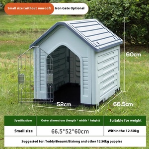 <span class=keywords><strong>Caseta</strong></span> de <span class=keywords><strong>perro</strong></span> grande para exteriores con protector solar para las cuatro estaciones, resistente a la lluvia, con ventilación y puerta de verano para uso en interiores y exteriores - Product Image 6