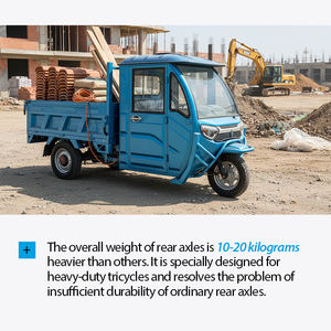 Usine En Vente Chaude Tricycle Electrique De Cargaison a Energie Verte a Cabine Fermee Pour Usage Domestique Robuste - Product Image 5