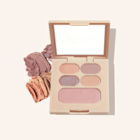 Palette de Maquillage Professionnelle 5-en-1 DIY 7 Couleurs Ombre à Paupières Poudre Mate Couleurs Terre et Base Grise