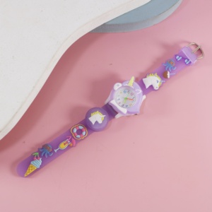 Montres à Main de Mode Personnalisées à Motif de Petite Fille de Dessin Animé, Mouvement à Quartz de Type Sportif, Analogiques Étanche <span class=keywords><strong>pour</strong></span> Enfants - Product Image 3