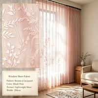 Tissu Brocart 100% Polyester à Motifs Décoratifs, Poids Moyen, Largeur 98 pouces, Occultant, pour Rideaux de Salon et Décoration Intérieure – Vente Directe Usine