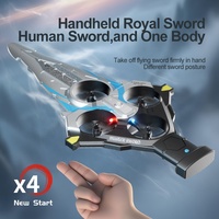 Avión RC 4DRC V55 Flying Sword con despegue manual, espuma EPP irrompible, dron acrobático, retención de altitud, modo sin cabeza, juguete de regalo