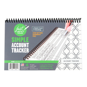 Libreta de registro de cheques y tarjetas de débito, blanca, ancha, con espiral, para seguimiento de cuentas - Product Image 6