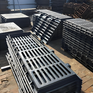 Grille de drainage en <span class=keywords><strong>fonte</strong></span> ductile métallique avec <span class=keywords><strong>plaque</strong></span> de couverture carrée pour eaux usées - Product Image 6