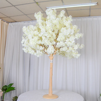 Großer künstlicher Kirschblüten baum für Hochzeits dekor Weiß rosa Lila Plastik blume Gefälschter Kirschblüten-Blumen baum