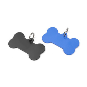 Pendentif anti-perte en forme d'os pour chien, plaque d'identification vierge pour animal de compagnie gravée au laser, étiquette d'identification en métal en acier inoxydable pour animal de compagnie - Product Image 4
