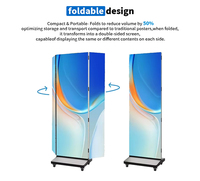 Pantalla LED Portátil para Interiores GOB P1.25 P1.86 P2 P2.5 P3, Cartel Digital, Pantalla LED de 1280X1920mm