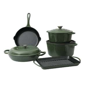 Ollas y Sartenes Antiadherentes para Cocina, Cacerola de Hierro Fundido Esmaltado, Utensilios de Cocina - Product Image 6