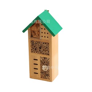 Hôtel à insectes en bois Insecterie, 10-14 pouces, nid d'abeilles suspendu pour extérieur, pour jardin - Product Image 4