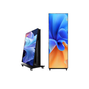 डिजिटल नेतृत्व वाला पोस्टर बैनर पोर्टेबल वर्टिकल डिस्प्ले फिल्म साइन स्मार्ट वीडियो व्हील स्टैंड डिजिटल नेतृत्व वाला पोस्टर - Product Image 2