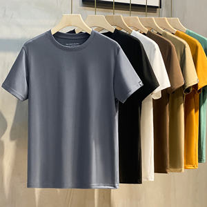 T-shirt personnalisé pour <span class=keywords><strong>homme</strong></span> à manches courtes en coton Pima mercerisé Supima 250-300 g/m² en maille interlock – Couleur unie Printemps/Été - Product Image 1
