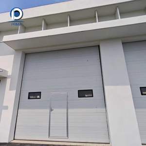 Portes de garage sectionnelles en aluminium et fibre de verre contemporaines du Guangdong, portes piétonnes <span class=keywords><strong>avec</strong></span> décoration - Product Image 6