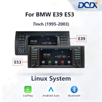 Pour BMW E39 E38 E53 7" (1995-2003) Système Linux, unité principale avec Android Auto et Carplay sans fil, unité principale BT DSP