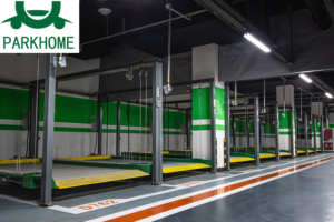 Sistema de Estacionamiento Dúplex Simple PARKHOME Hidráulico de 2000 kg, Elevador Mecánico de Estacionamiento de 2 Postes, <span class=keywords><strong>Tarjeta</strong></span> IC + Botón - Product Image 3