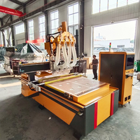 Machine de travail du bois CNC à quatre procédés de qualité industrielle LD1325, précision de 0,01 mm pour le traitement personnalisé de panneaux de bois/ameublement