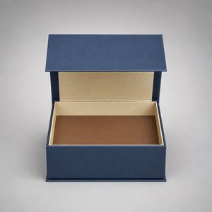 Boîte cadeau magnétique rigide personnalisée avec laminage mat et doublure en mousse pour l'emballage de vêtements de luxe - Product Image 1