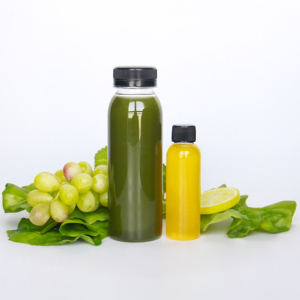 Bouteilles de jus rondes vides en plastique 4oz 8oz 12oz 16oz 300ml 250ml Film rétractable avec bouchon à vis pour boisson café thé soda - Product Image 5