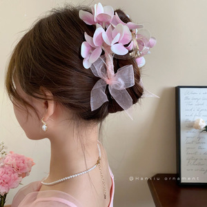 <span class=keywords><strong>กิ๊บ</strong></span>ติดผมรูปโบว์ดอกไม้แสนโรแมนติกสีม่วงสำหรับวันหยุดฤดูร้อน - Product Image 2