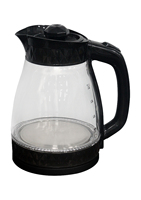 Nouvelle arrivée Bouilloire électrique sans fil en verre borosilicate haute résistance 2L 1800W Utilisation domestique en cuisine Arrêt automatique Direct usine