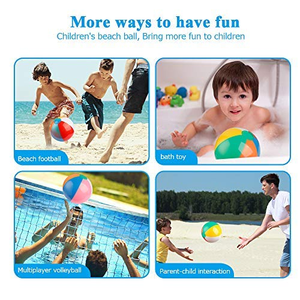 Ballons de plage arc-en-ciel, jouets gonflables pour piscine pour les jeux aquatiques d'été et les fournitures pour les fêtes d'anniversaire des enfants - Product Image 2