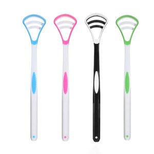 Portable Food-Grade Silicone Tongue Scraper Soft Plastic Oral Care <b>Cleaner</b> for Fresh Breath - Product Image 3