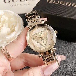 Nuovo Orologio al Quarzo da <span class=keywords><strong>Donna</strong></span> alla Moda con Tre Quadranti Invertiti, Versatile e Casual, con Quadrante Geometrico Unico a Forma di Punto Interrogativo - Product Image 2