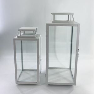 Juego de 3 Faroles Metálicos con Acabado Antiguo Color Bronce con Cristal - Product Image 5