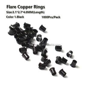 도매 3.1*2.7*4.0mm 가장자리 구리 마이크로 링크 잠금 dread 비즈 헤어 도구 - Product Image 2