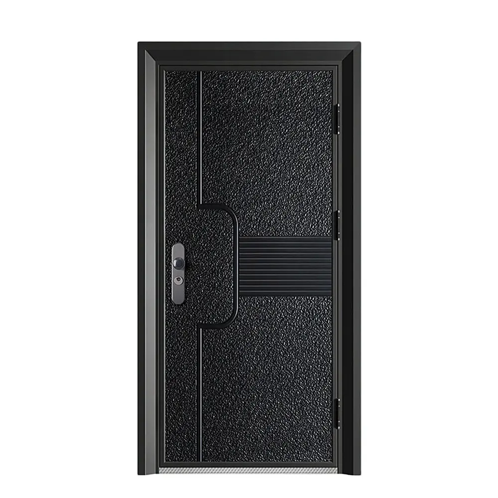 Venda imperdível Porta de segurança de alta qualidade anti-roubo Porta frontal barata Porta de segurança moderna em aço